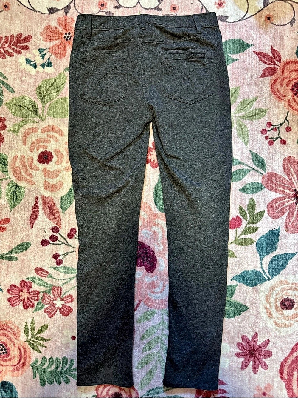 Calvin Klein Straight Leg Pants Gray Size 6